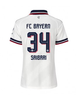 Bayern Munich Ismael Saibari #34 Replika Borta Kläder Dam 2026-27 Kortärmad Bayern Munich Ismael Saibari #34 Replika Borta Kläder Dam 2026-27 Kortärmad